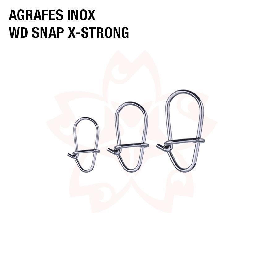 AGRAFES WD SNAP NICKELEES X-STRONG SAKURA 28kg #4*10/ 32kg #5*10/35kg #6*10 - Pêcheur Maroc