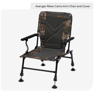 CAMPING PROLOGIC AVENGER RELAX CAMO CHAIR W/ARM