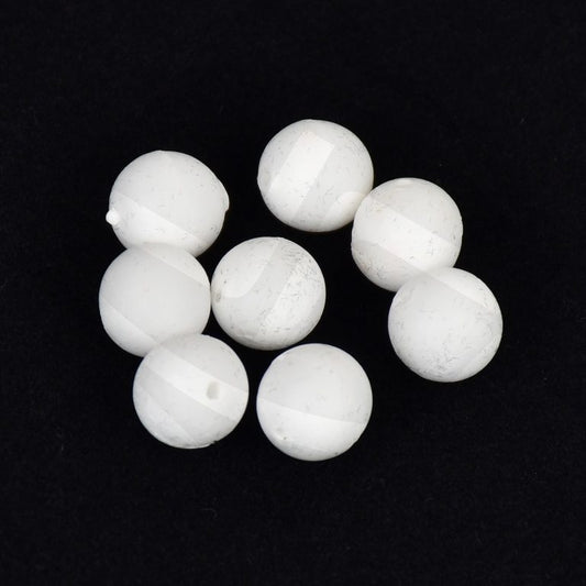 PERLES FLOTTANTES RONDES TAILLE 6 OU 8 COLORIS BLANC OU PHOSPHO VERT - Pêcheur Maroc