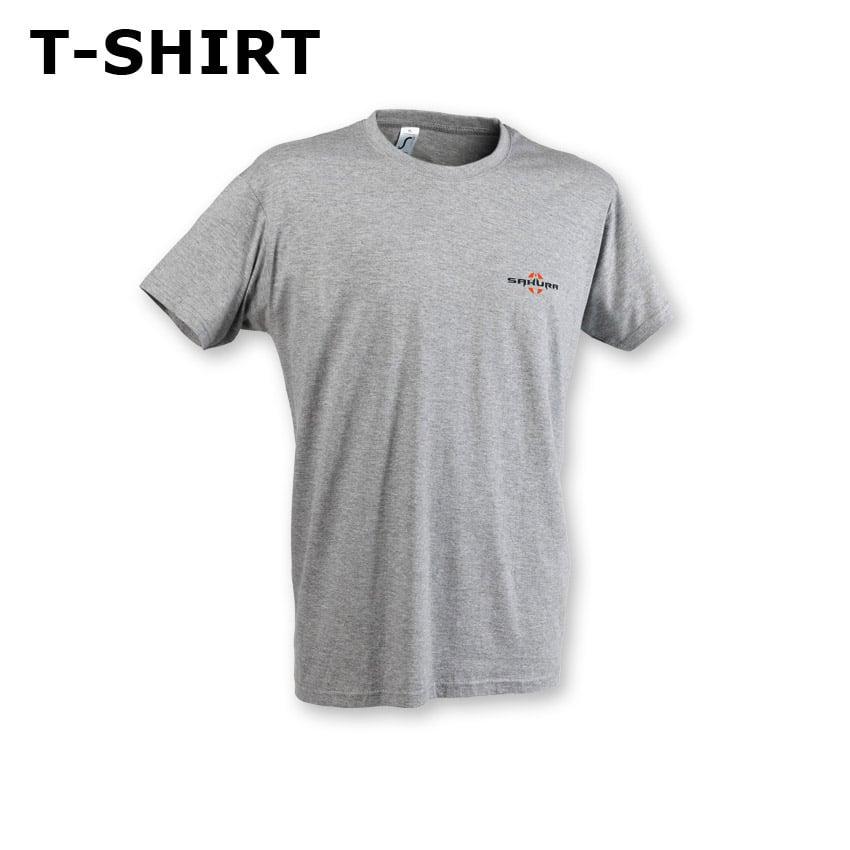 T-SHIRT PROMO SAKURA MEDIUM(GRIS), LARGE(GRIS), MEDIUM(BLANC) - Pêcheur Maroc