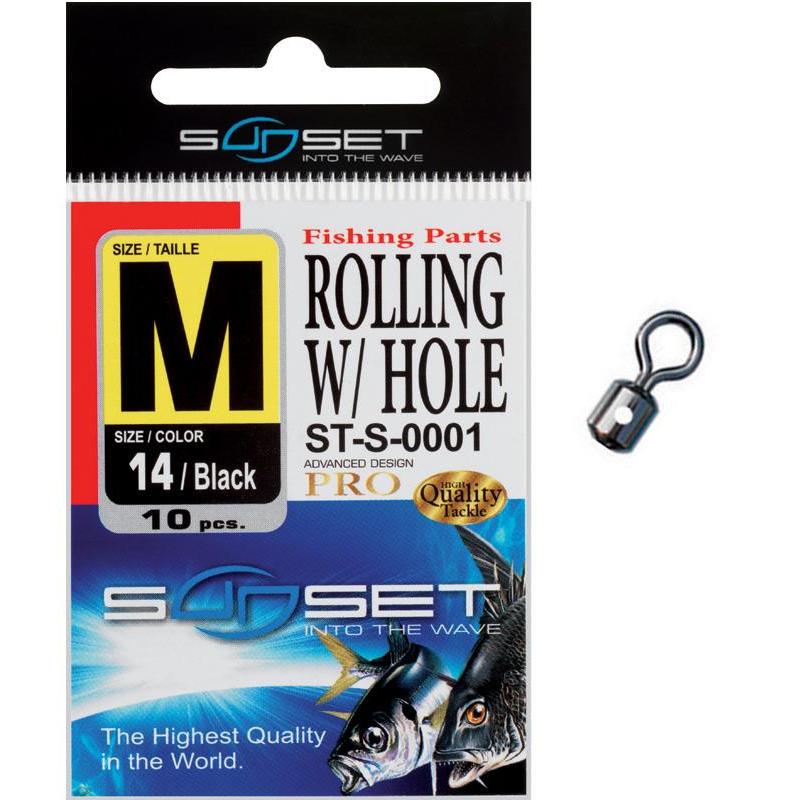 1 EMERILLON ROLLING W/ HOLE ST-S-0001 N16 S X 10, Sunset, Pêcheur Maroc