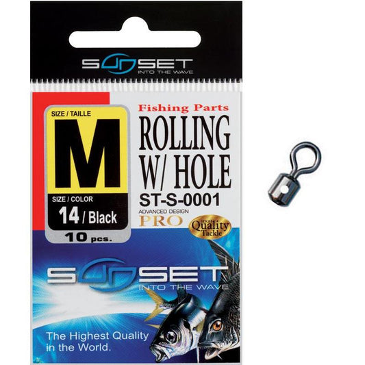 1 EMERILLON ROLLING W/ HOLE ST-S-0001 N16 S X 10, Sunset, Pêcheur Maroc