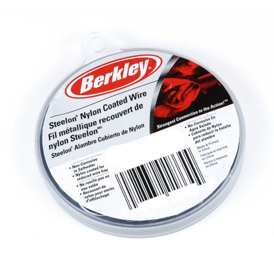 BAS DE LIGNE ACIER BERKLEY REVETU NYLON STEELON 30LB 9ml - Pêcheur Maroc