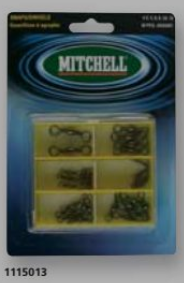 ASSORTIMENT MITCHELL - BOITE D'EMERILLONS BARILS #2/ #4/ #6/ #8/ #10/ #12, Mitchell, Pêcheur Maroc