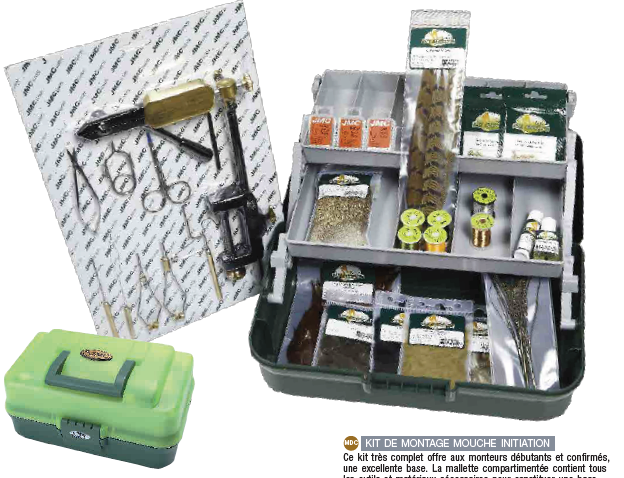 JMC KIT MONTAGE MOUCHE INITIATION, Mouches De Charette, Pêcheur Maroc