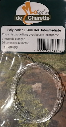 BAS LIGNE POLYLEADER 1.50m JMC INTERMEDIAIRE, PLONGEANT, TRES PLONGEANT, EXTRA PLONGEANT, Mouches De Charette, Pêcheur Maroc