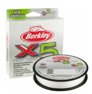 TRESSE BERKLEY X5, 5 BRINS 300m 17%(17kg), 30%(31.5kg), 35%(36.3kg), et 250m 40%(45.6kg), Berkley, Pêcheur Maroc