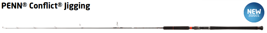 CANNE PENN CONFLICT JIG 191(6'), 200g MAX, PENN, Pêcheur Maroc