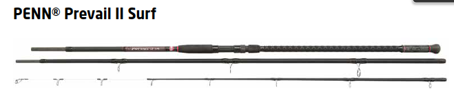 CANNE PENN PREVAIL II SURF CASTING 4.50m 3 BRINS 100/250gr - Pêcheur Maroc