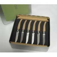 *Couteaux de table manche en Hêtre Opinel par 6, Opinel, Pêcheur Maroc