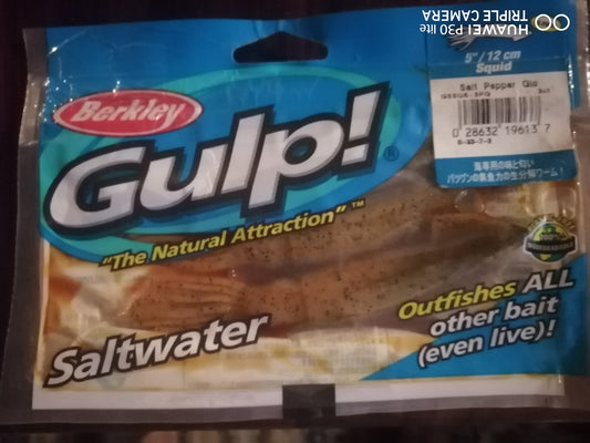 LEURRE BERKLEY GULP SQUID 12cm COLORIS AG, Berkley, Pêcheur Maroc