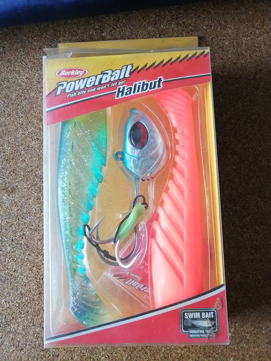 LEURRE BERKLEY HALIBUTSWIM BAIT 22 CM COLORIS ORANGE BLACK, OCEAN et PEARL WHITE, Berkley, Pêcheur Maroc