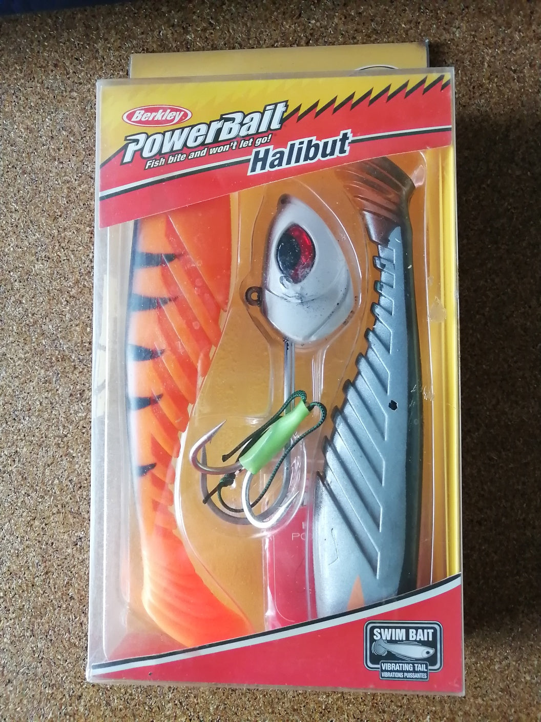 LEURRE BERKLEY HALIBUTSWIM BAIT 22 CM COLORIS ORANGE BLACK, OCEAN et PEARL WHITE, Berkley, Pêcheur Maroc