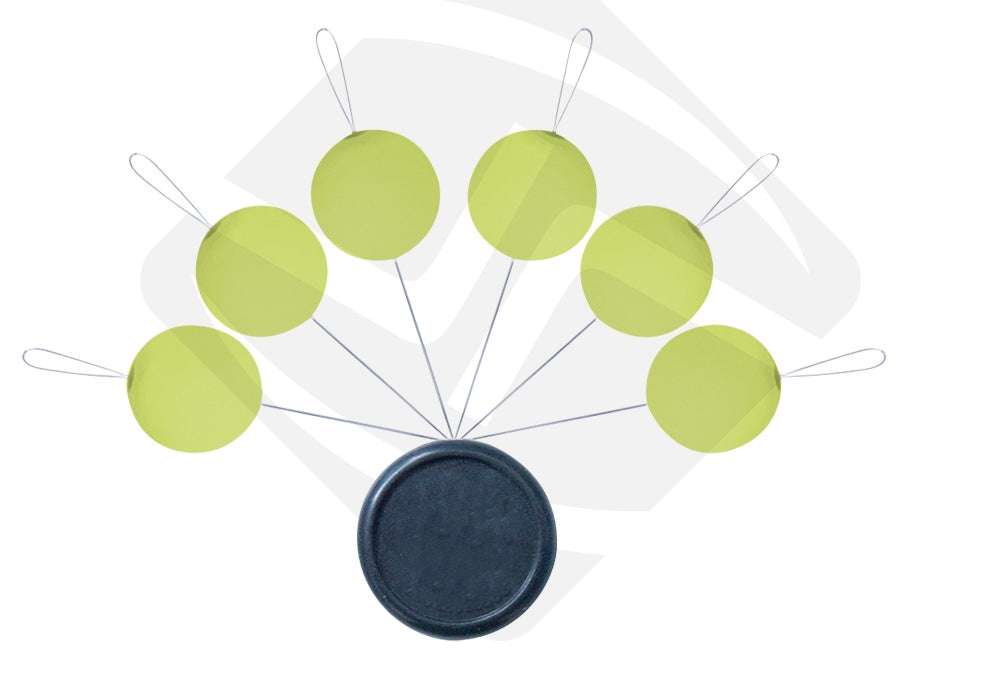 BLISTER FLOAT ROUND PHOSPHO GREEN ST-D-129 6mm et 8mm, Sunset, Pêcheur Maroc