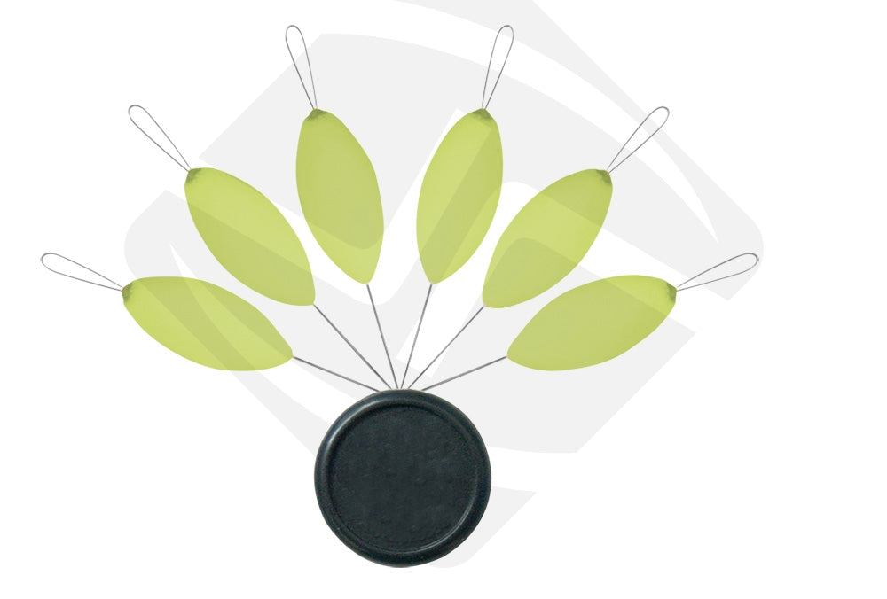 BLISTER FLOAT OVAL ST-D-136 PHOSPHO GREEN 5*10mm/ 7*15mm, Sunset, Pêcheur Maroc