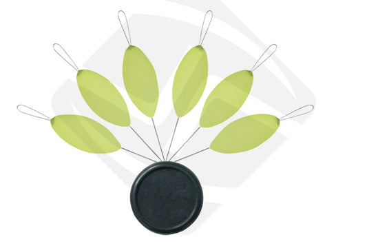 BLISTER FLOAT OVAL ST-D-136 PHOSPHO GREEN 5*10mm/ 7*15mm, Sunset, Pêcheur Maroc