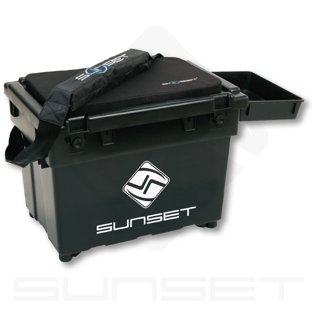 SIEGE SUNSET Seat Box Blue avec accessoires, Sunset, Pêcheur Maroc