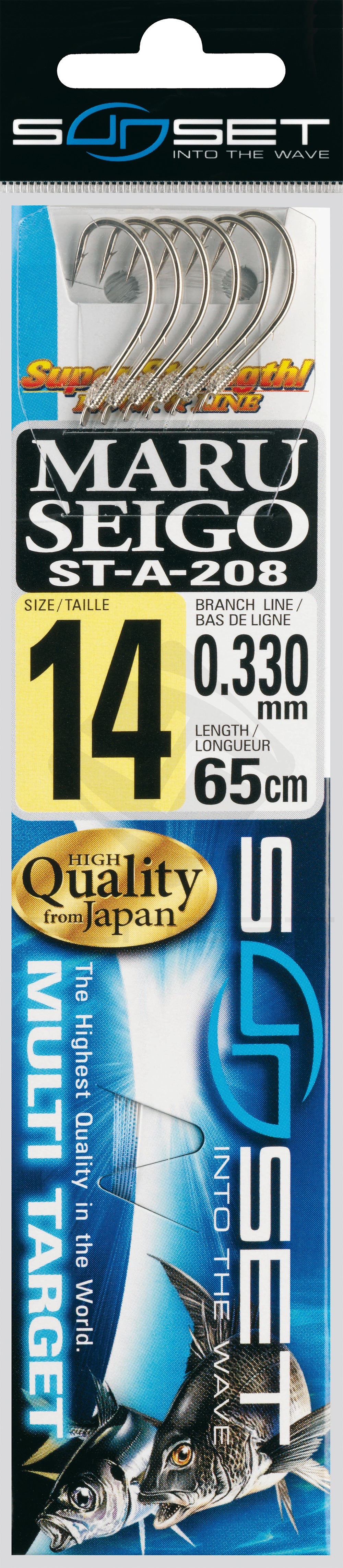 HAMECONS MONTES ST-A-208 N9(N°4)/ N10(N°3)/ N11(N°2)/ N12(N°1)/ N14(N°2/0)/ N16(N°4/0), Sunset, Pêcheur Maroc