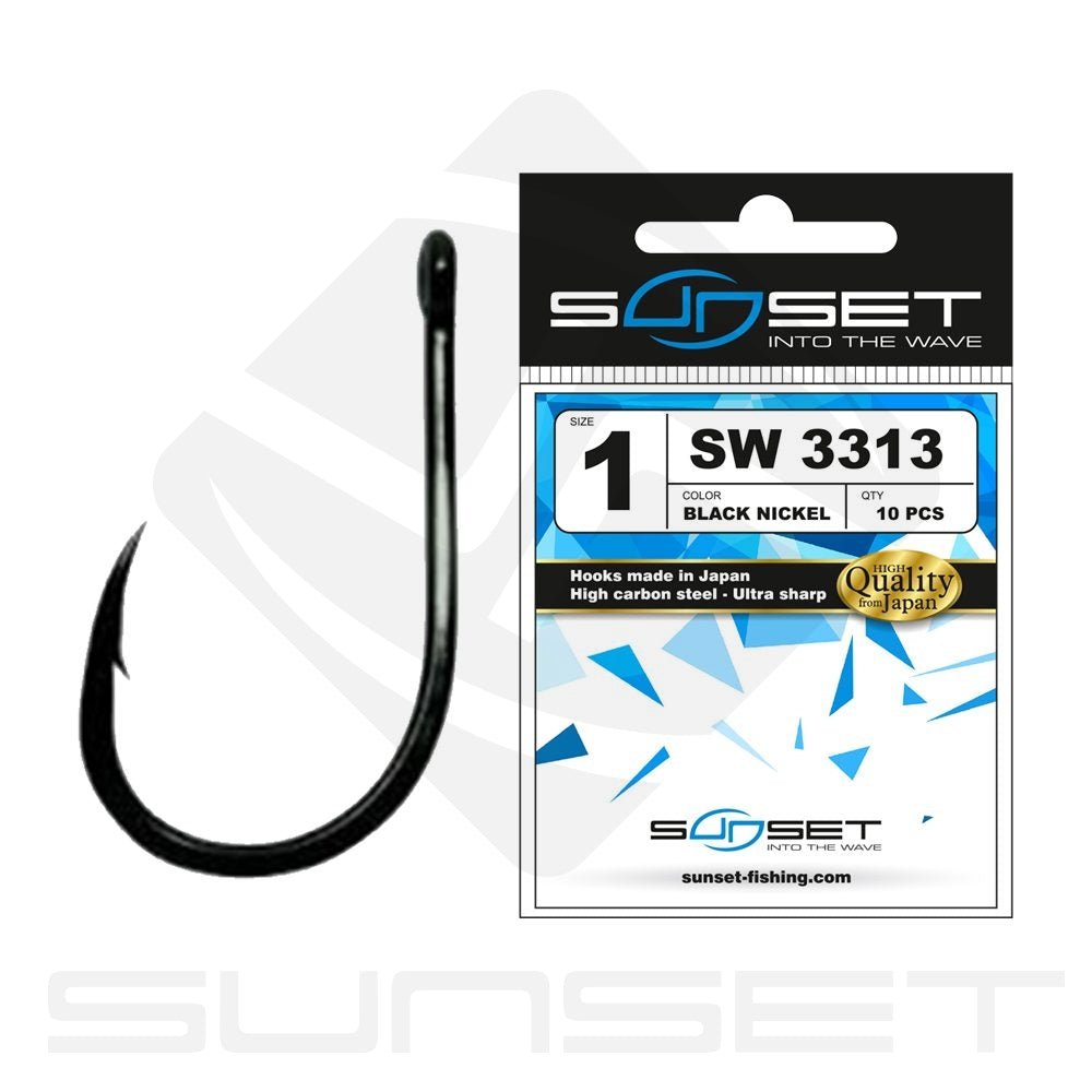 HAMECONS SUNSET SW 3313BN N°1(*10)/ N°2(*10)/ N°4(*10)/ N°6(*10)/ N°1/0(*8)/ N°2/0(*6), Sunset, Pêcheur Maroc