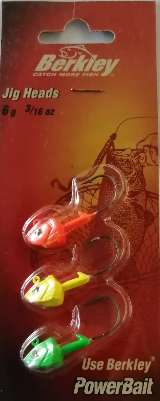 HAMECONS TETE PLOMBEE JIG HEADS BERKEY 6g, 10g, 18g, 28g, 40g Par 3 - Pêcheur Maroc