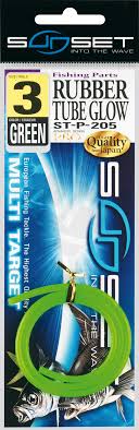 SILICON TUBE FLUO VERT ou ROSE, Sunset, Pêcheur Maroc