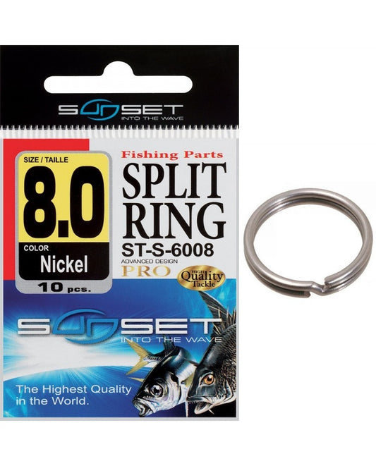 ANNEAUX SPLIT RING ST-S-6008 TAILLE 10 ET 12 PAR 10, Sunset, Pêcheur Maroc