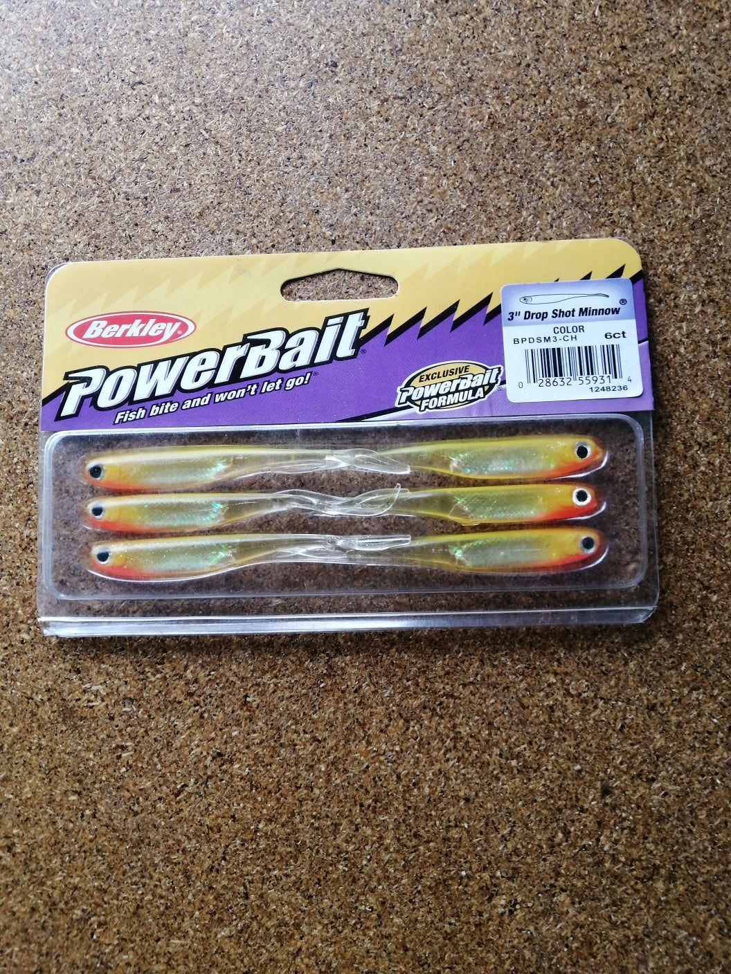 LEURRE BERKLEY DROP SHOT MINNOW 3" (7.5cm) COLORIS AYU ET CHARTREUSE, Berkley, Pêcheur Maroc