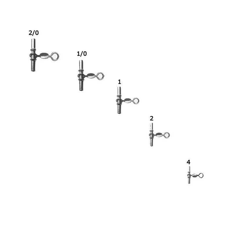 1 EMERILLON CRANE ROTATIF SUR TUBE NOIR 43kg # 2*4 et 60kg #1/0*2, Sert, Pêcheur Maroc