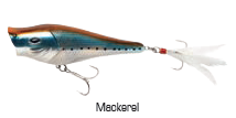LEURRE ABU ROCKET POPPER 19g - SPINNING 90mm Floating Coloris PERCH/ MACKEREL/ SHORE MONNOW/ TIGER/ BLUE-M/ SILVER-CHROME/ RH, Abu, Pêcheur Maroc