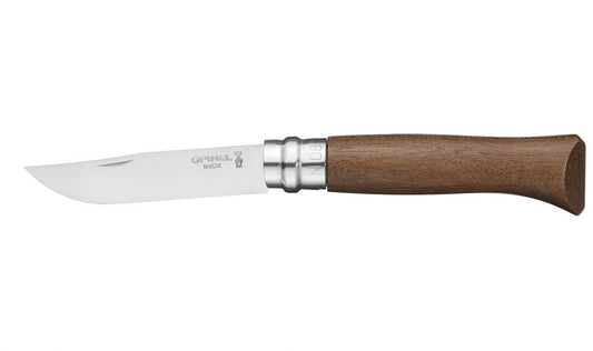 N°8 Inox manche bois précieux noyer Opinel LAME=8.5cm, Opinel, Pêcheur Maroc