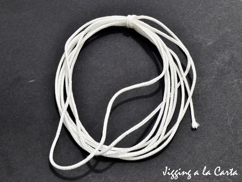 TRESSE BLANCHE JLC POUR MONTAGE ASSIST LONGUEUR 3m DIAMETRE: 1mm, 1.2mm - Pêcheur Maroc