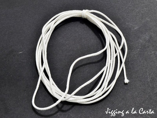 TRESSE BLANCHE JLC POUR MONTAGE ASSIST LONGUEUR 3m DIAMETRE: 1mm, 1.2mm - Pêcheur Maroc