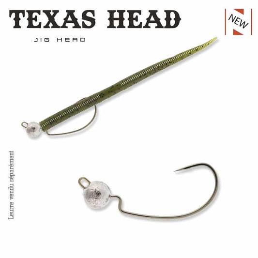 HAMECONS TEXAS HEAD 3,5gr Hook #1*3, 5gr Hook #1/0*3, 7gr Hook #1/0*3, 10G Hook #2/0*3, Sakura, Pêcheur Maroc
