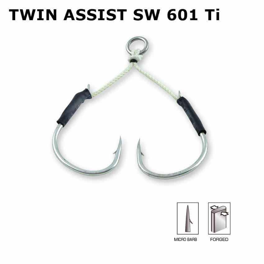 HAMECON SAKURA TWIN ASSIST SW601 TI #1*2/ #1/0*2/ #2/0*2, Sakura, Pêcheur Maroc