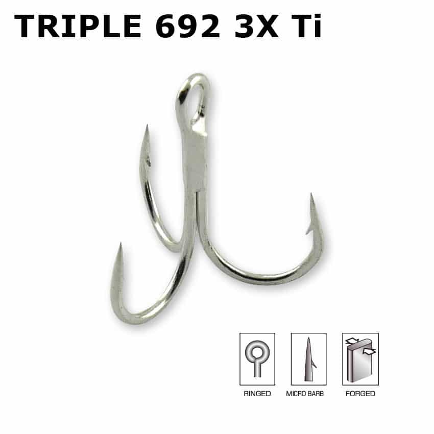 Hameçon SAKURA Triple 692, Sakura, Pêcheur Maroc