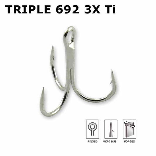 Hameçon SAKURA Triple 692, Sakura, Pêcheur Maroc