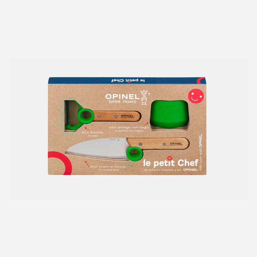 Le Petit Chef : éplucheur, couteau et protège doigts