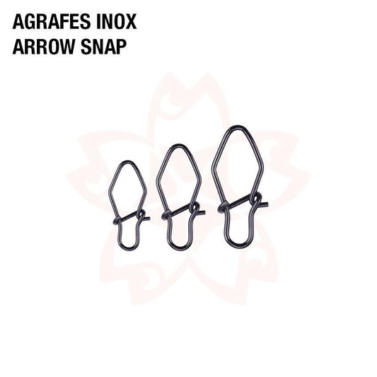 Copie de AGRAFES ARROW SNAP NICKELEES SAKURA 6kg #00*10/ 10kg #0*10/15kg #1*10/ 18KG #2*10 - Pêcheur Maroc