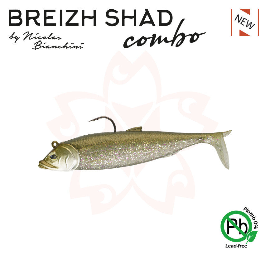 LEURRE SAKURA SPINNING BREIZH SHAD COMBO 123mm (31g) - Pêcheur Maroc