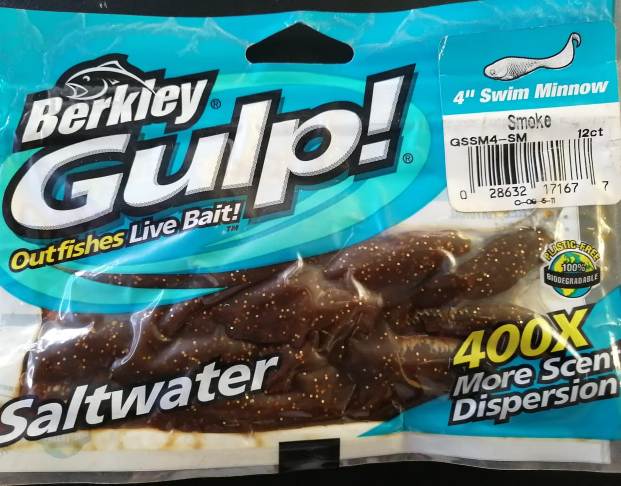 LEURRE BERKLEY GULP ALIVE SWIMMING MULLET/MINNOW 10cm*12 - Pêcheur Maroc