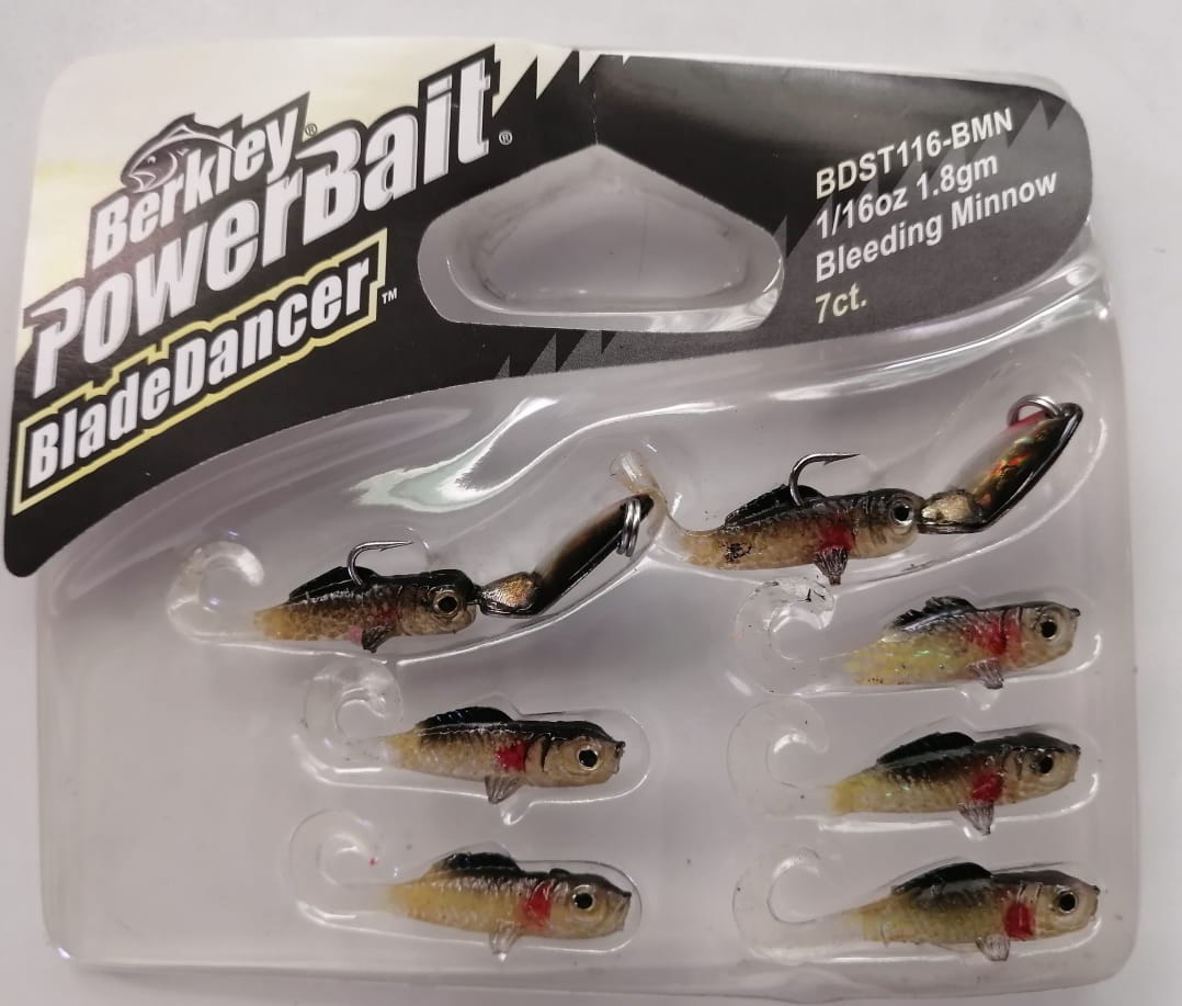 LEURRE BERKLEY BLADE DANCER 1,8gr COLORIS BLEEDING MINNOW ET FIRETIGER