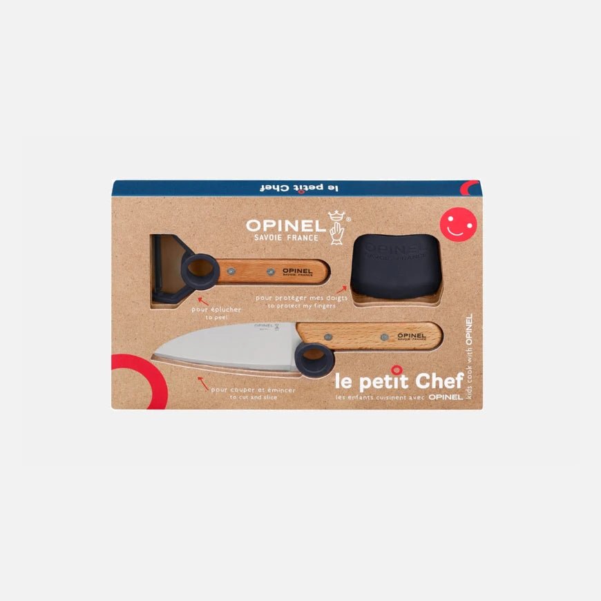 Le Petit Chef : éplucheur, couteau et protège doigts