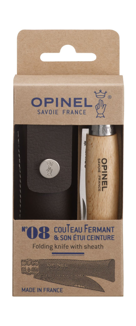 Boite n°08 inox + étui Couteau Opinel, Opinel, Pêcheur Maroc