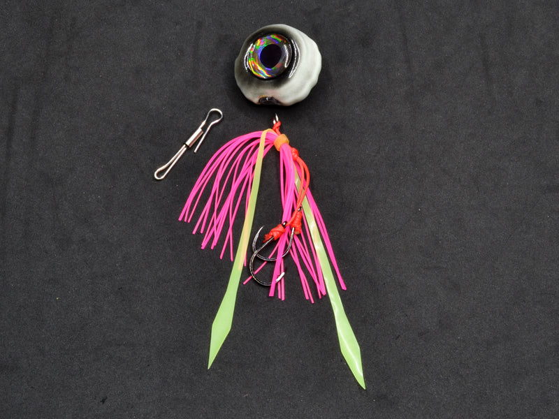 NAUTILUS JIG JLC 200gr COLORIS: PINK (RS), BLACK (NG) - Pêcheur Maroc