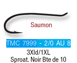 HAMECONS JMC POUR MONTAGE TMC 7999 TAILLE 4 A 8 BOITE DE 10, Mouches De Charette, Pêcheur Maroc