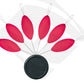 BLISTER FLOAT OVALS ST-D-135 FLUO PINK 5*10mm/ 7*15mm, Sunset, Pêcheur Maroc
