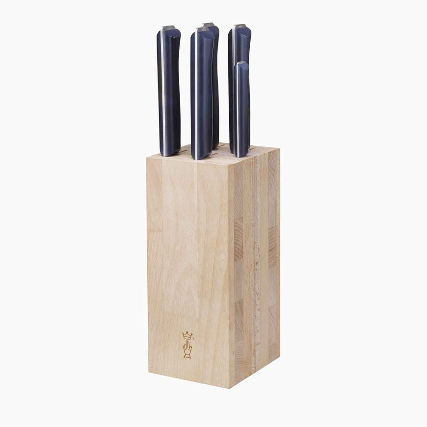 BLOC POUR 5 Couteaux Opinel VENDU AVEC OFFICE, CHEF, SANTOKU, DECOUPER, PAIN - Pêcheur Maroc