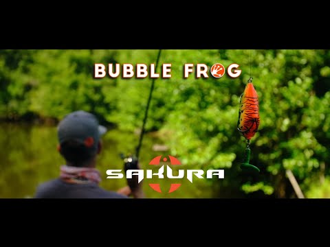 LEURRE SAKURA BUBBLE FROG 70 F - 19.5G - SPINNING 70 MM - BP(Brown Pike) NF (Natural Frog)