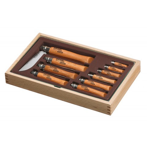 *Ramasse-monnaie 10 couteaux carbone Opinel, Opinel, Pêcheur Maroc