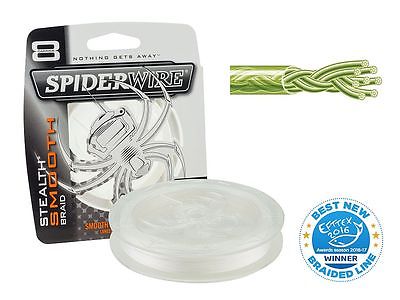 TRESSE SPIDER 8 BRINS Smooth blanc 300m 0.17mm(15.8kg) - 0.20mm(20kg)-0.25mm(27.3kg)-0.30mm(34.3kg), Spiderwire, Pêcheur Maroc